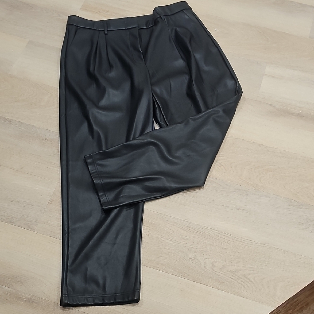 Plus Size 2X Design Lab Lord & Taylor Women's Sleek Black Dress Pants